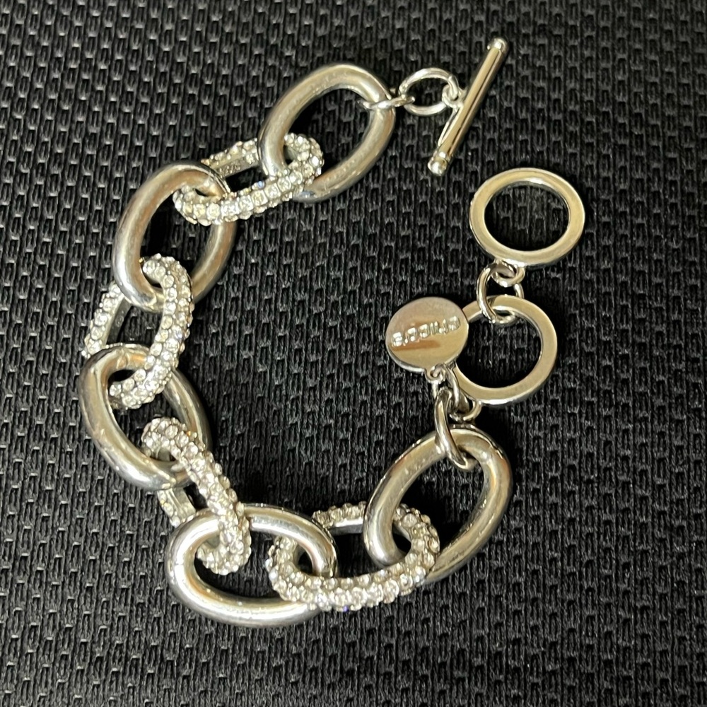 Chico's Silver & Crystal Bracelet - Picture 4 of 10